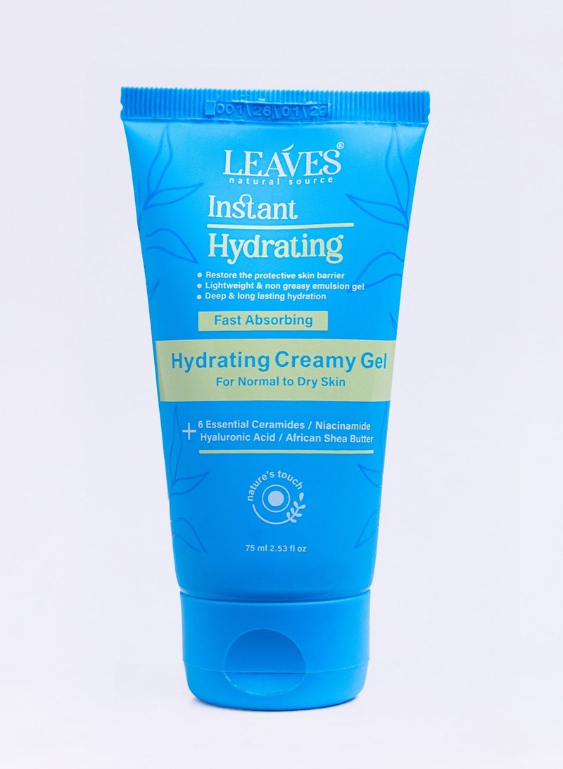 LEAVES Instant Hydrating – Fast Absorbing Hydrating Creamy Gel 75ml - Image 1